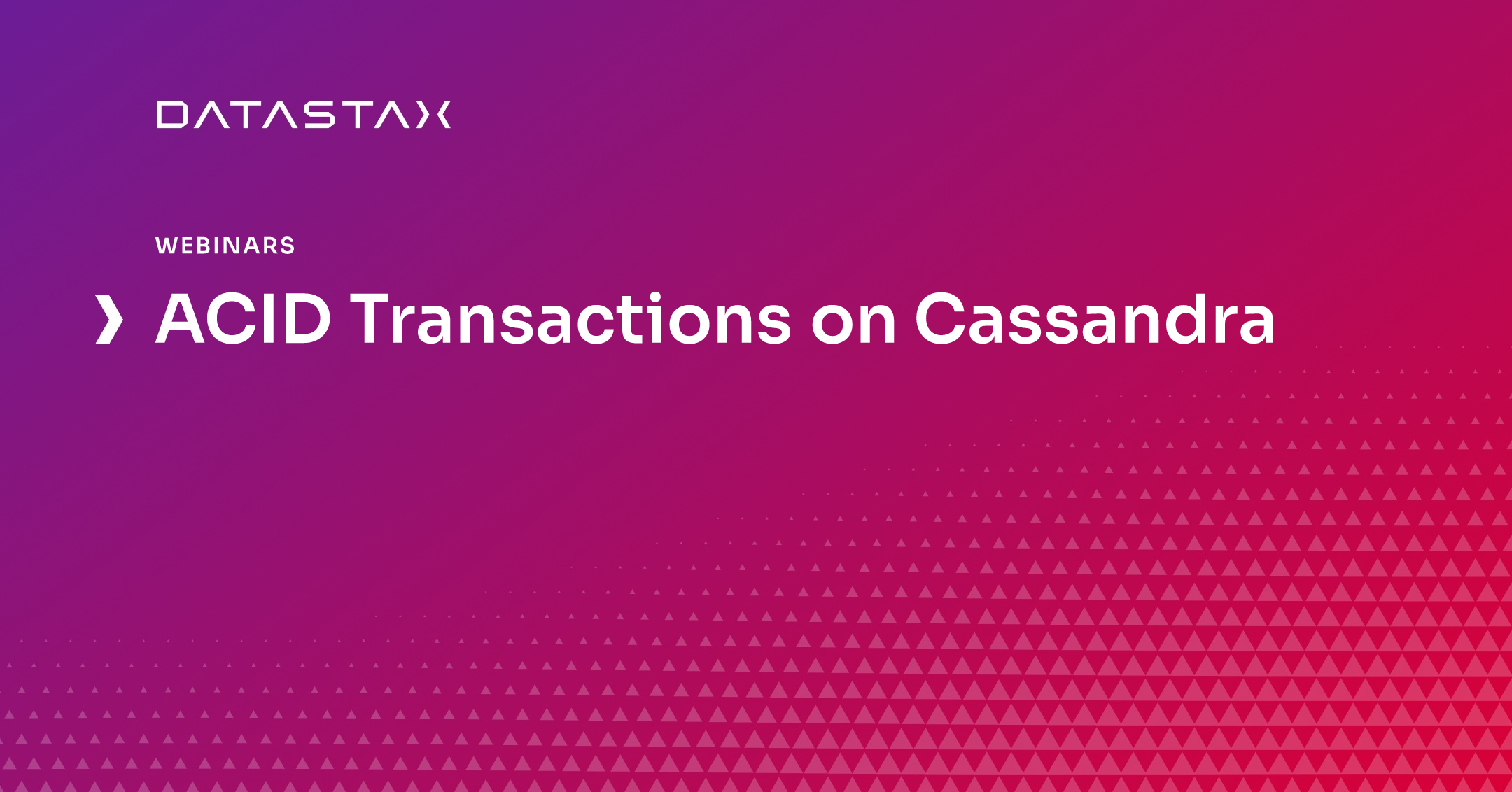 ACID Transactions on Cassandra DataStax