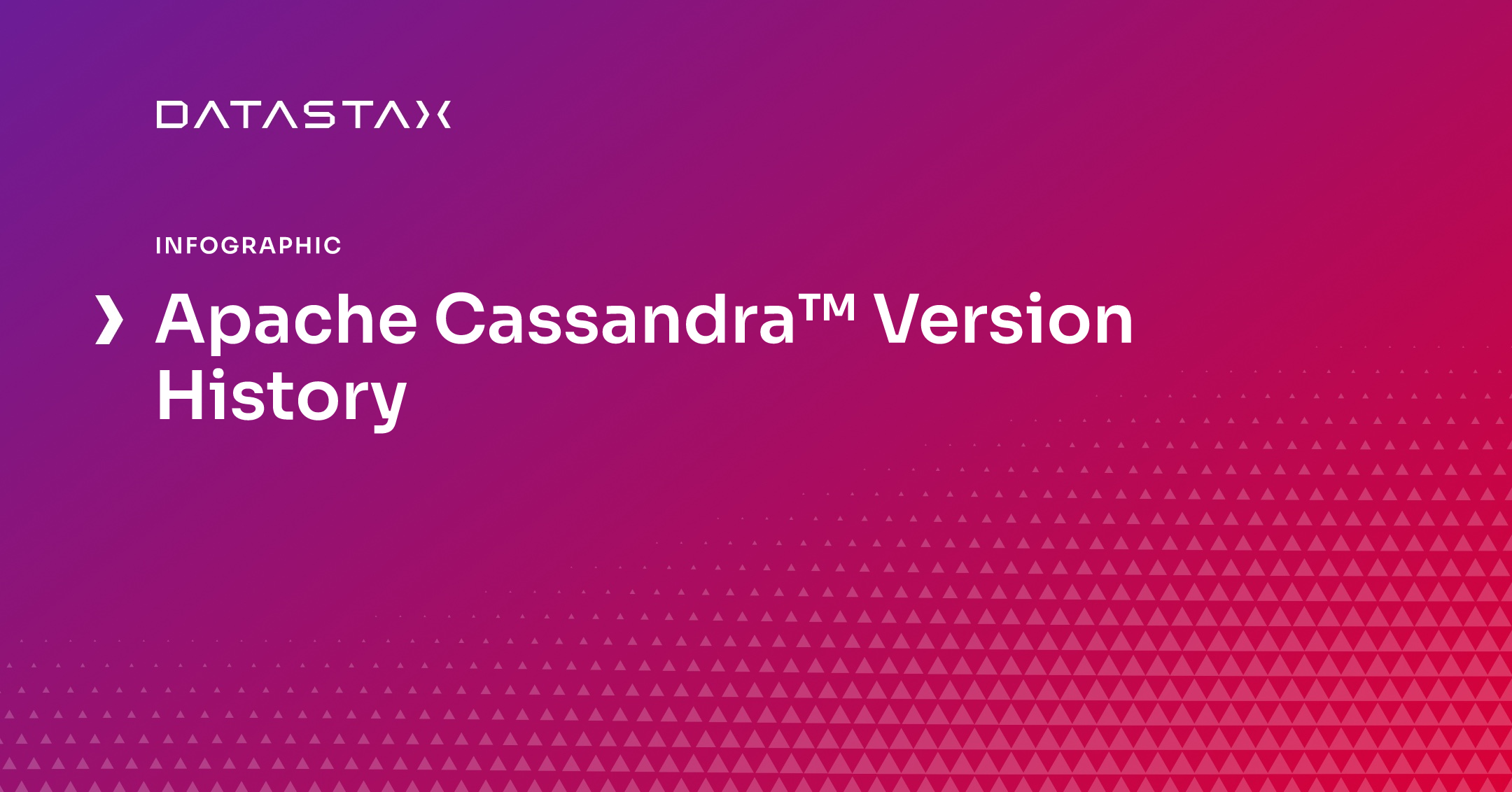 Apache Cassandra™ Version History DataStax