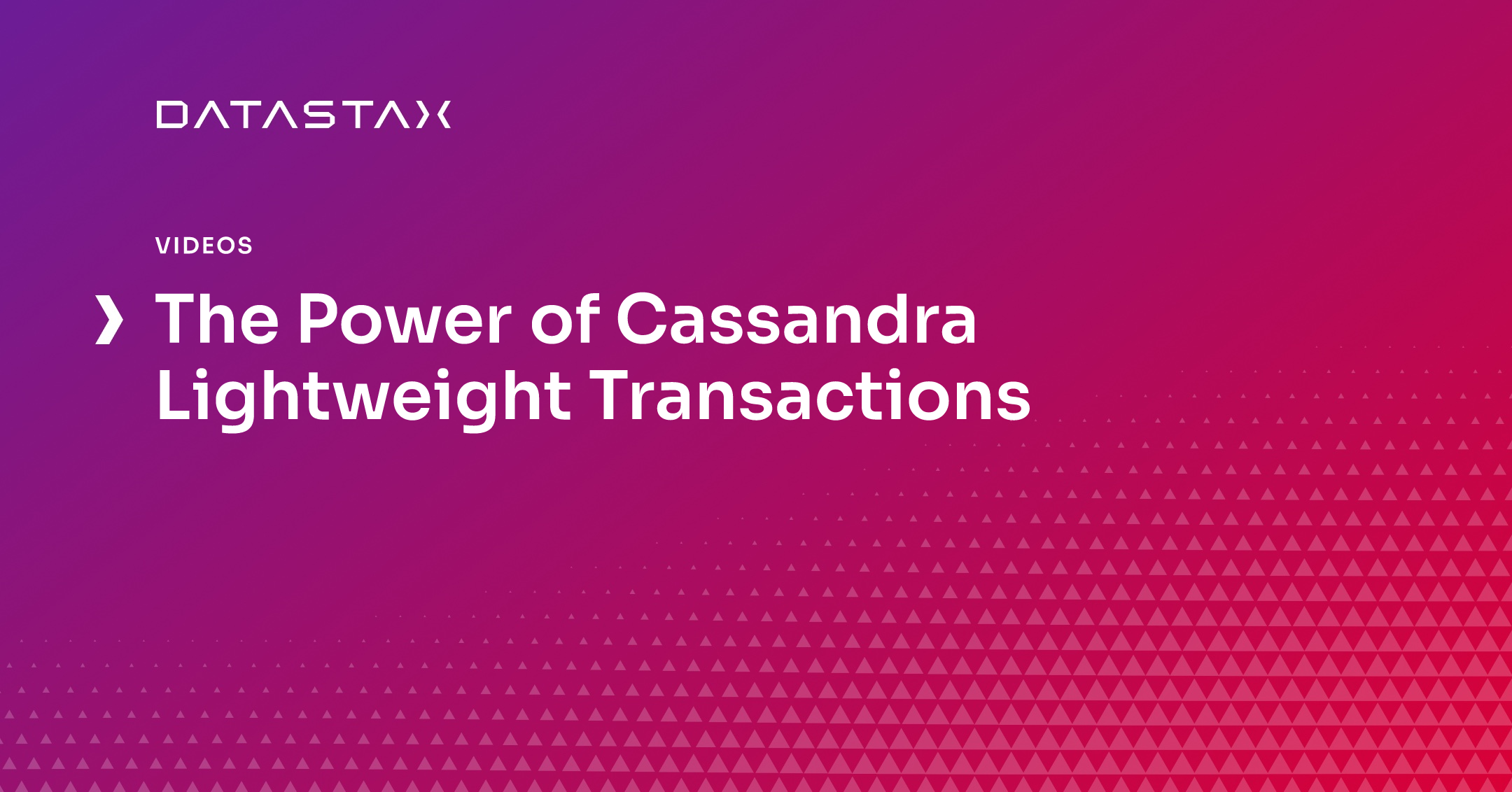 The Power of Cassandra Lightweight Transactions DataStax