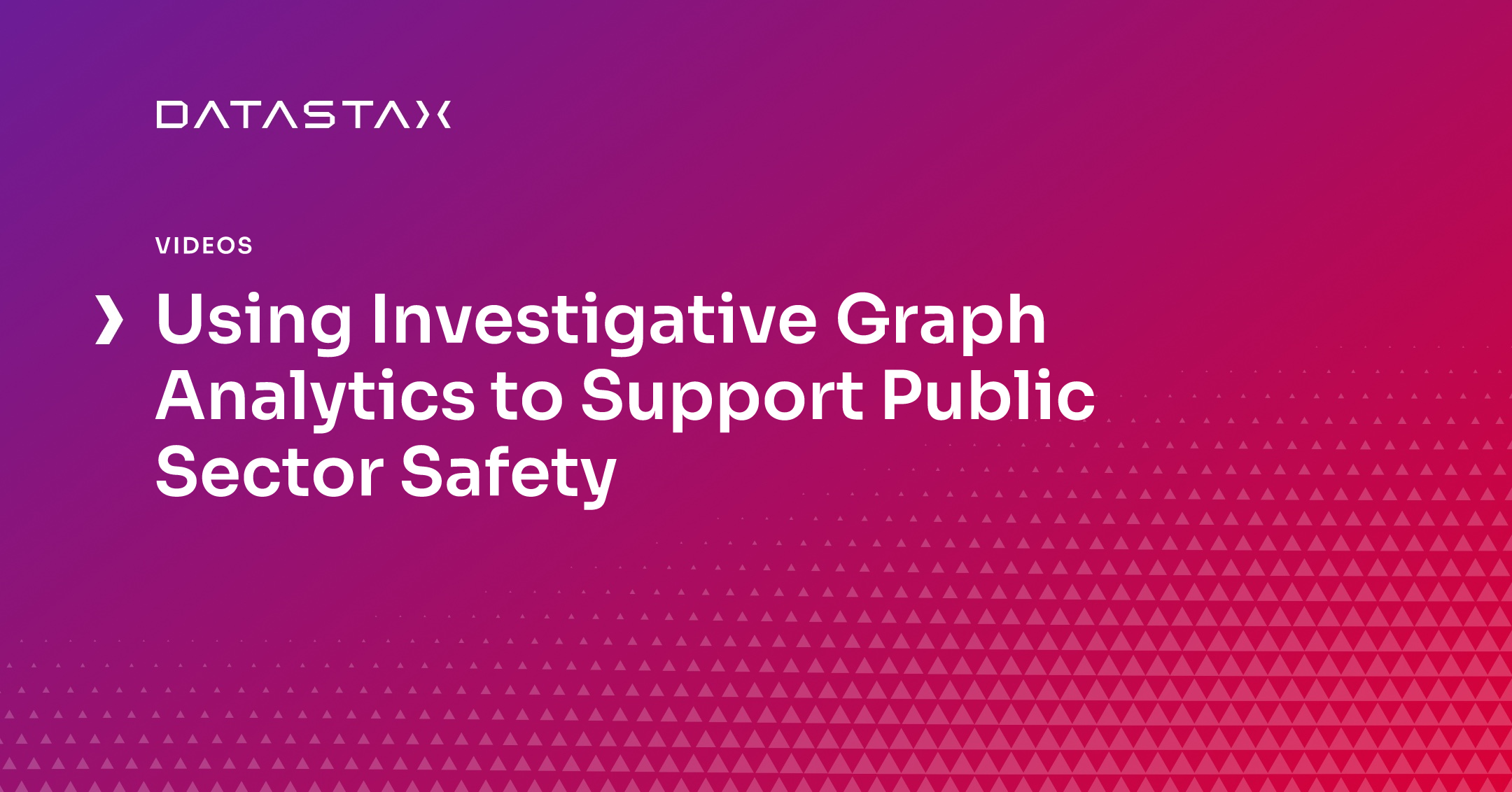 Using Investigative Graph Analytics to Support Public Sector Safety ...